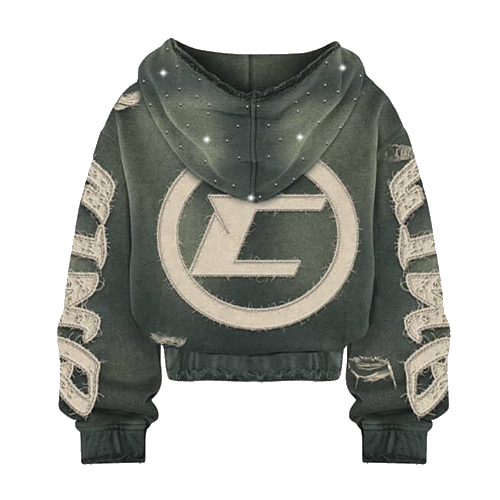 "CINQ" 77 STARLIGHT HOODIE GREY