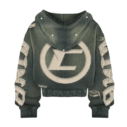 "CINQ" 77 STARLIGHT HOODIE GREY